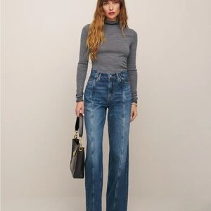 Reformation Cary High Rise Slouchy Wide Leg Jeans